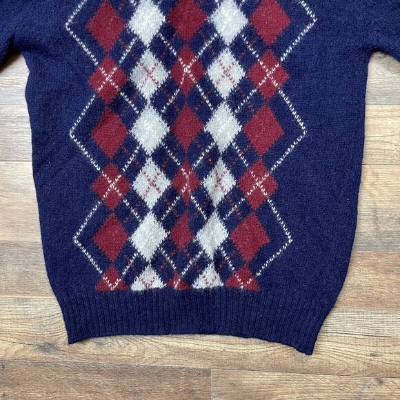 AVTG Archie Brown & Son Argyle Wool Sweater L | Made in England 100% Pure Wool - Picture 6 of 10